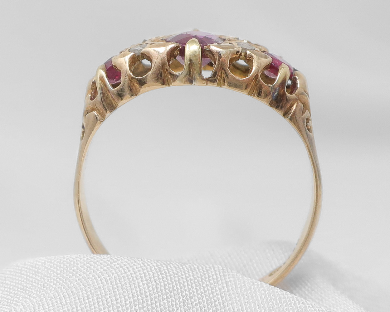 Edwardian Ruby & Diamond Ring