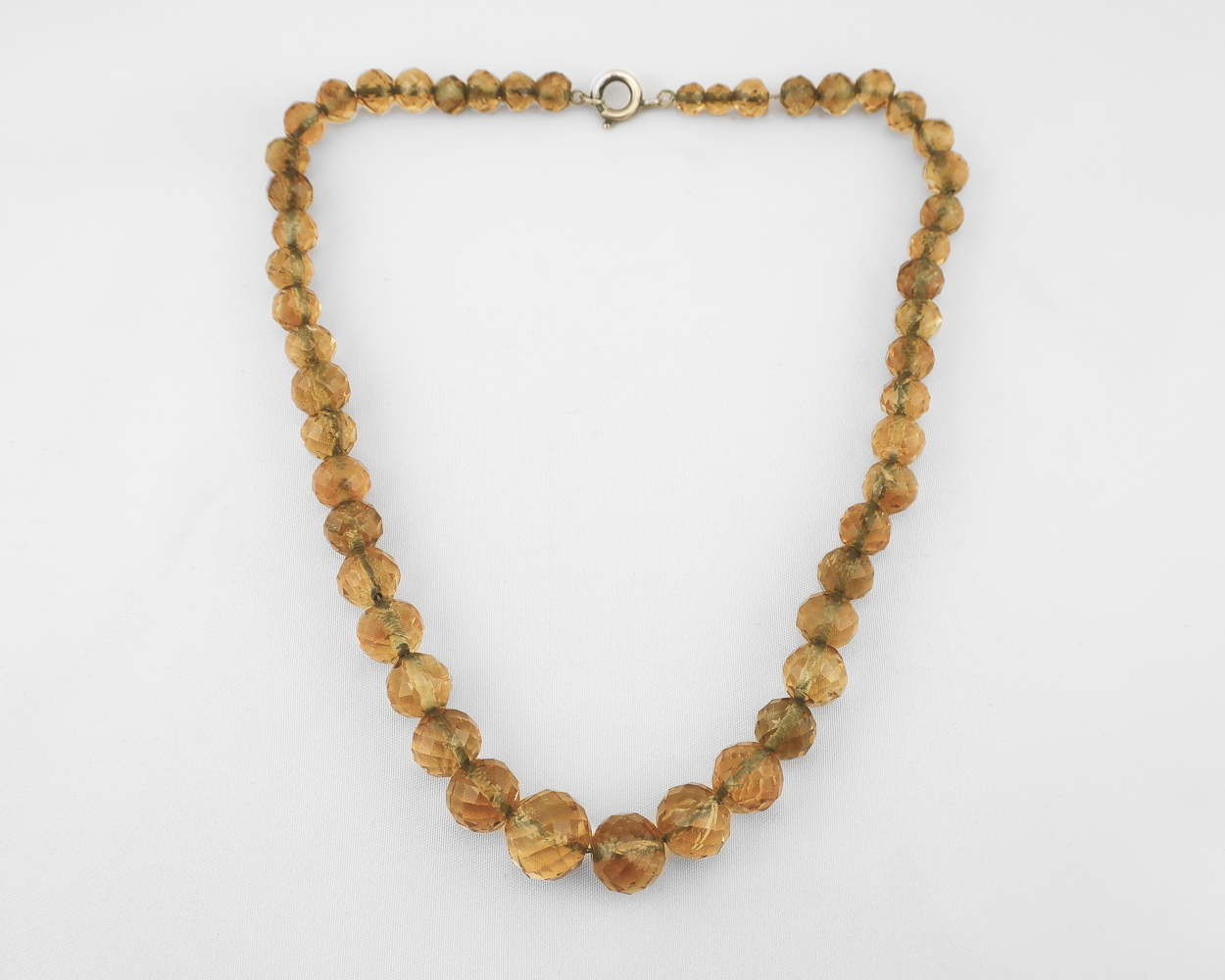 Victorian Beaded Citrine Necklace