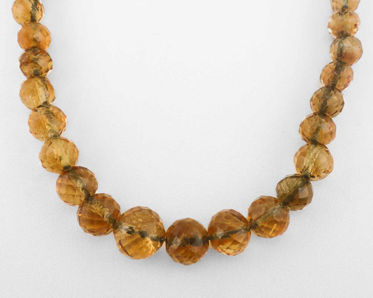 Victorian Beaded Citrine Necklace