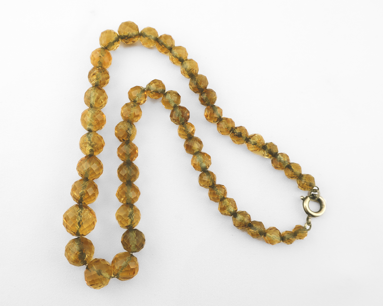 Victorian Beaded Citrine Necklace