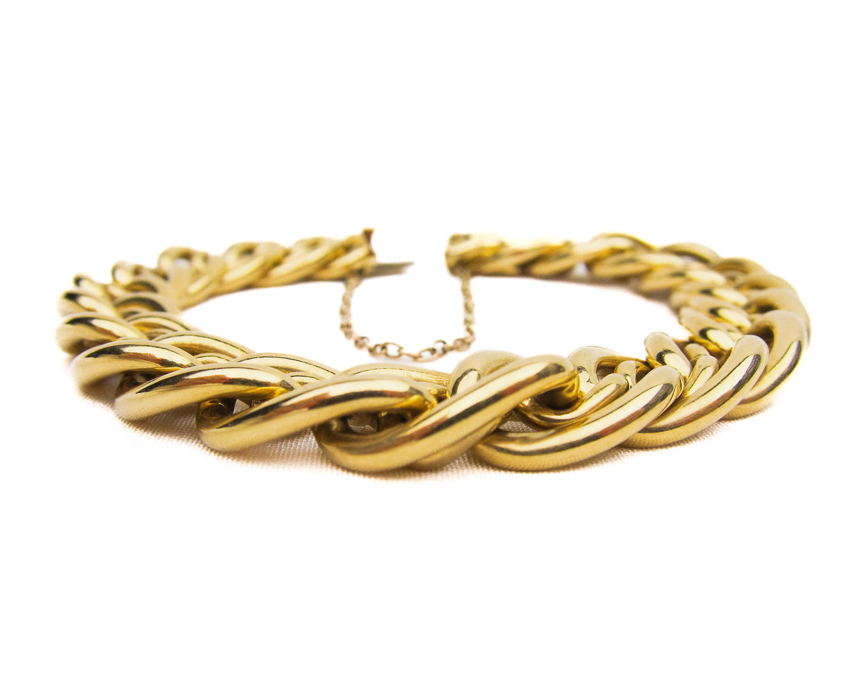 Art Deco French Curb Chain Bracelet