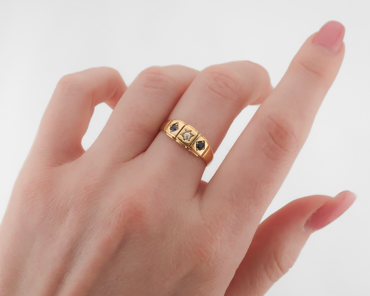 Victorian Sapphire & Diamond Band