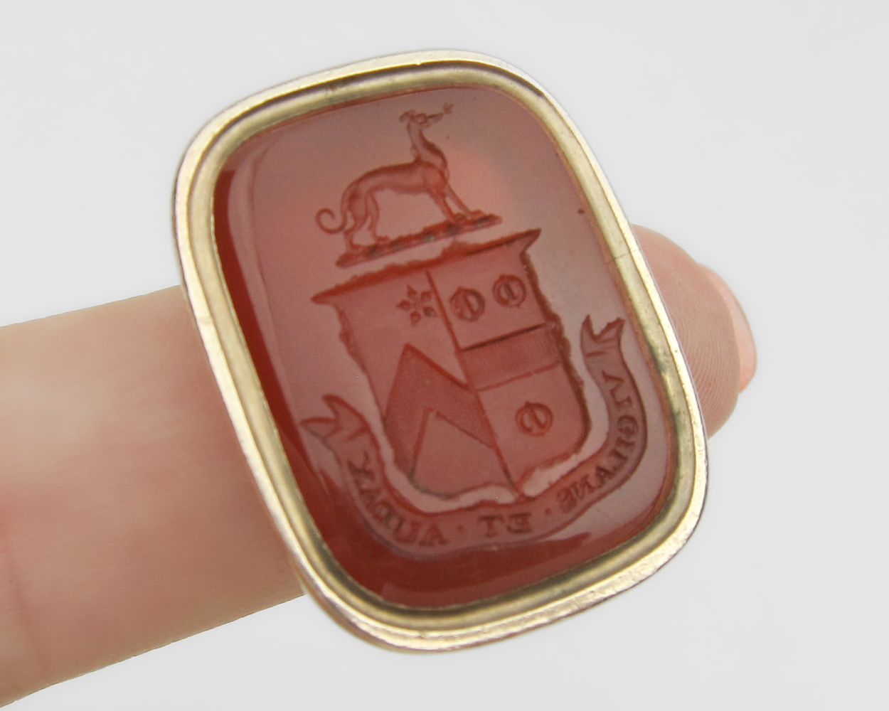 Georgian 9KT Carnelian Fob