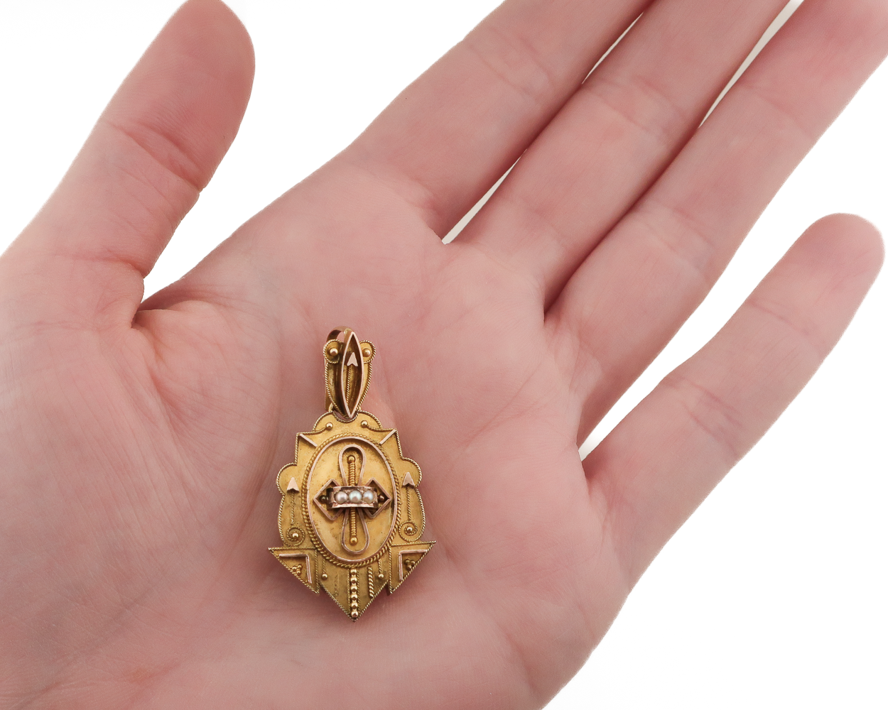 Victorian Etruscan-Revival Pendant Locket
