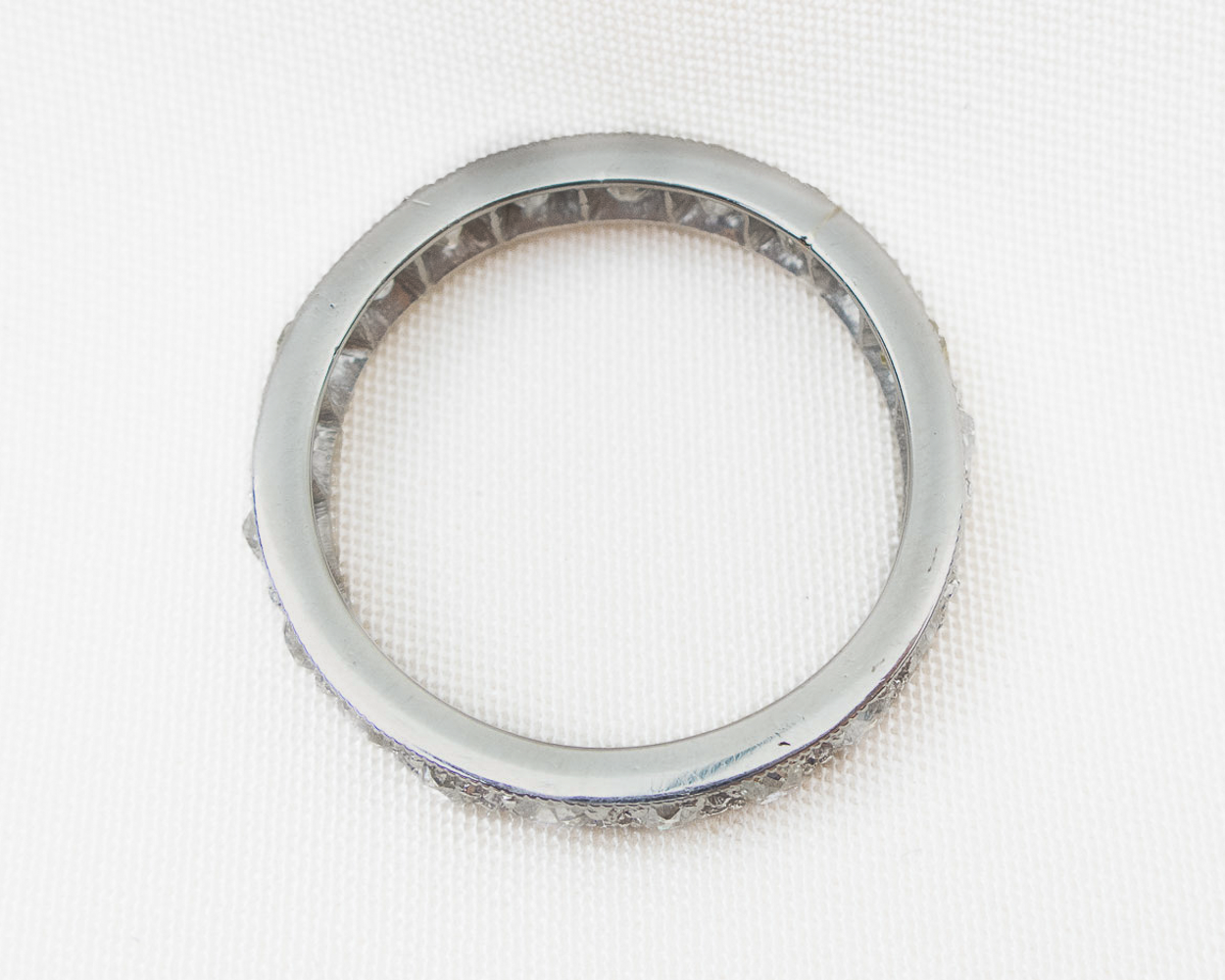 Art Deco Platinum Diamond Eternity Band