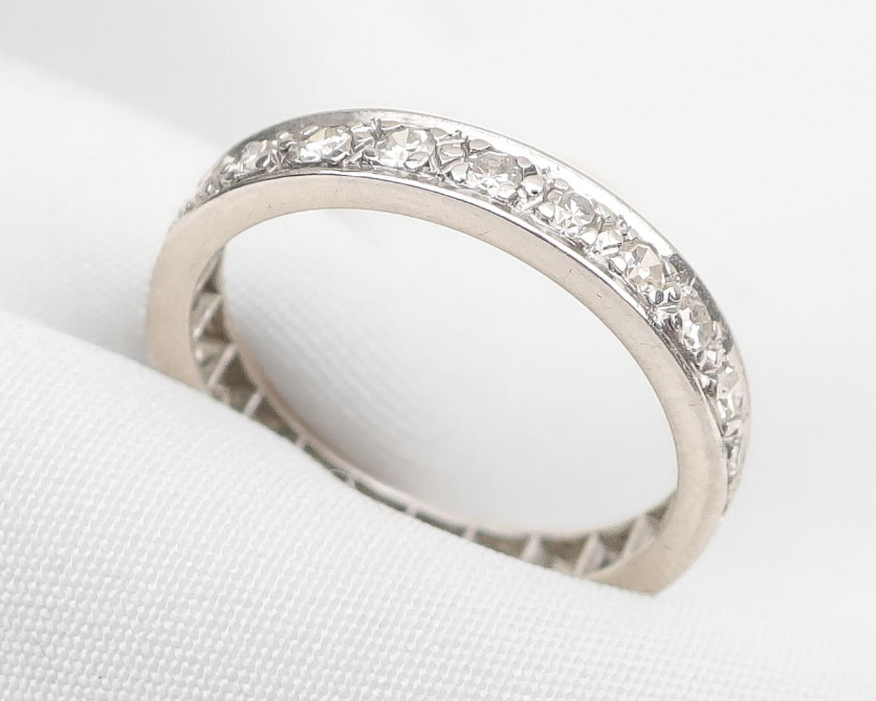 Art Deco Diamond Eternity Band