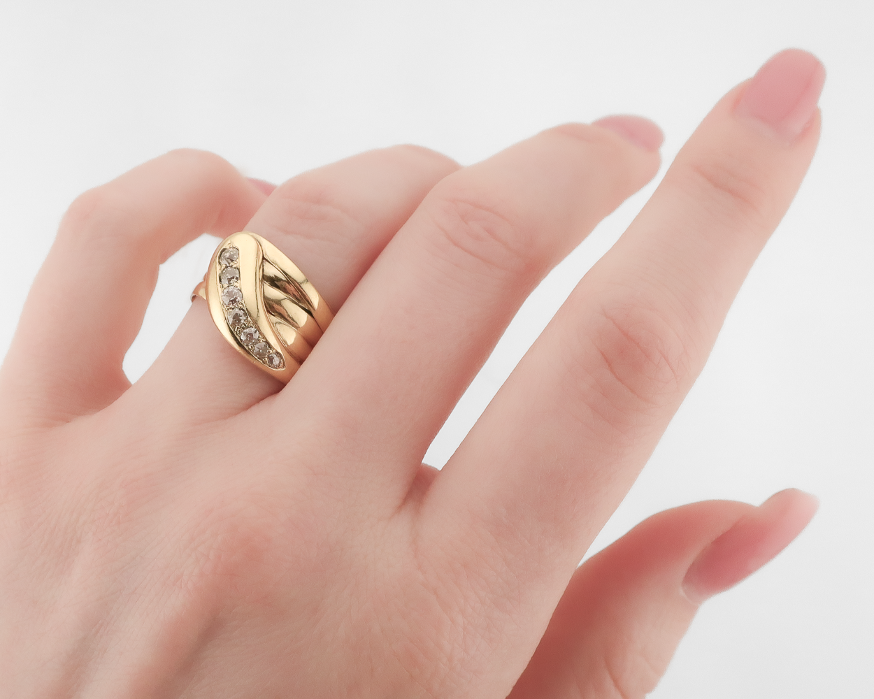 Victorian Snake Ring with Diamonds
