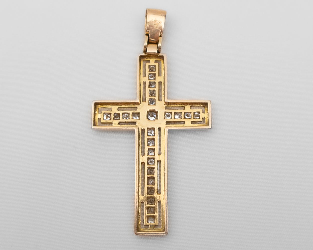 Art Deco Diamond Cross