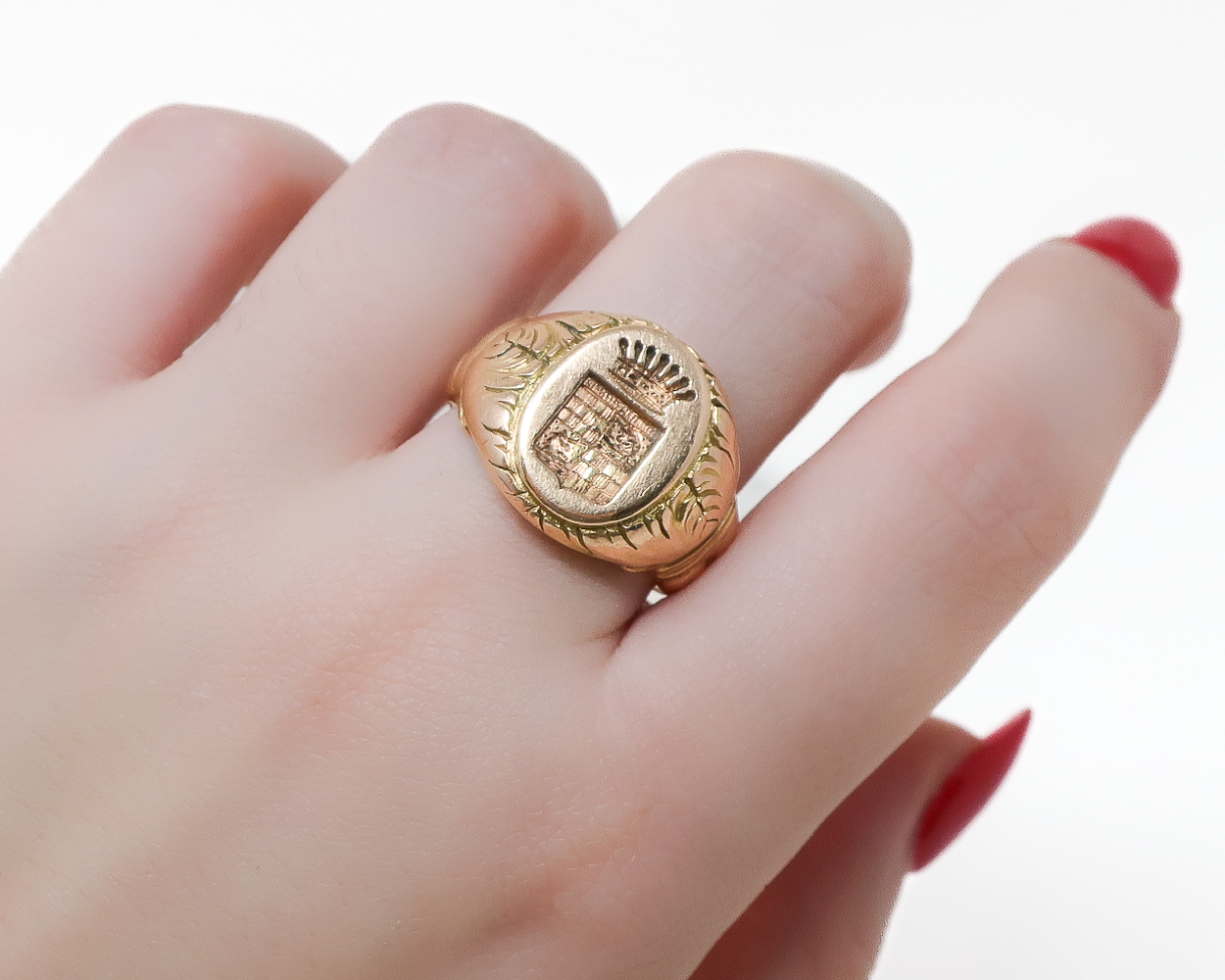 Victorian Gold Intaglio Ring — Isadoras Antique Jewelry