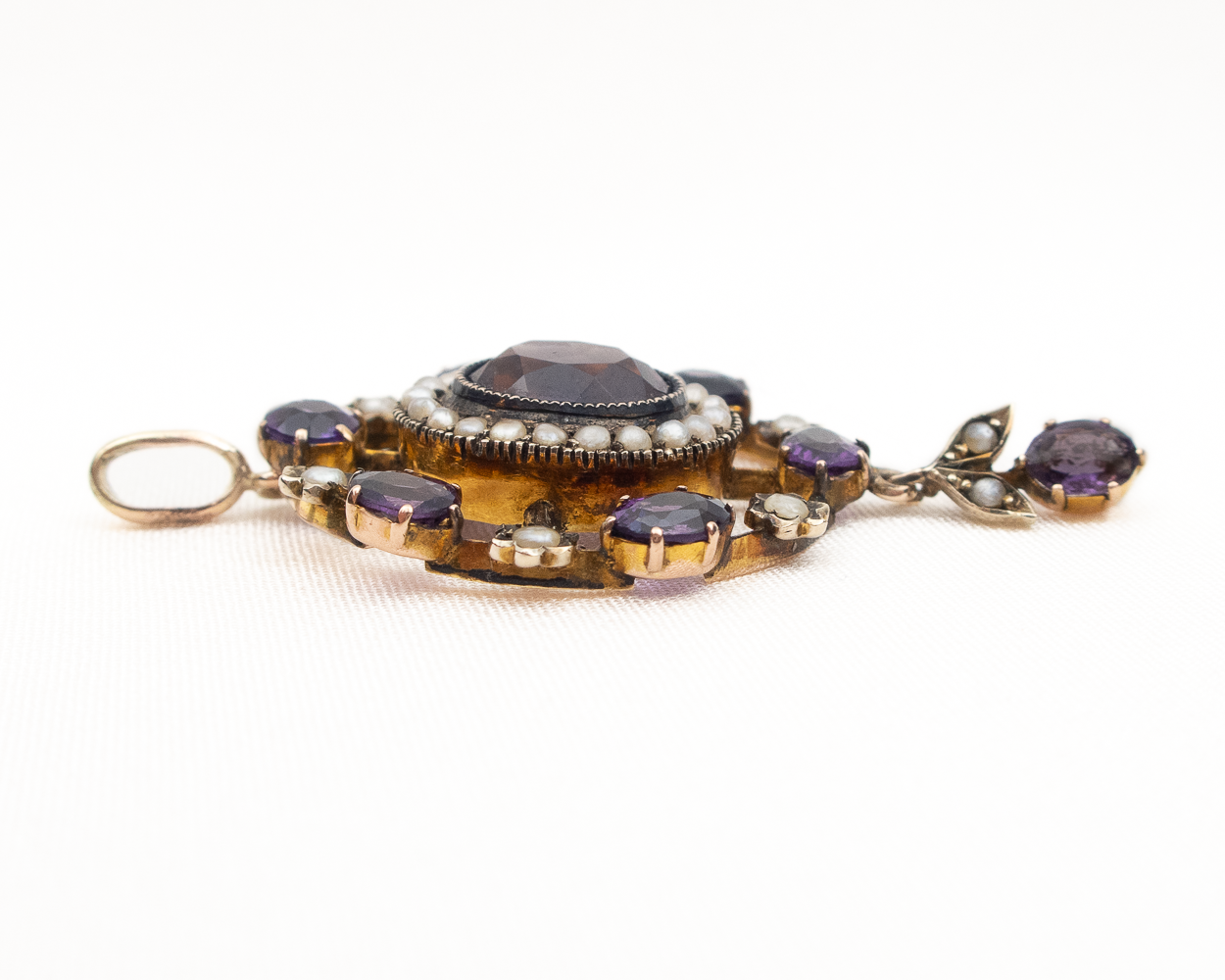 Victorian Amethyst & Pearl Pendant