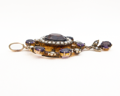 Victorian Amethyst & Pearl Pendant