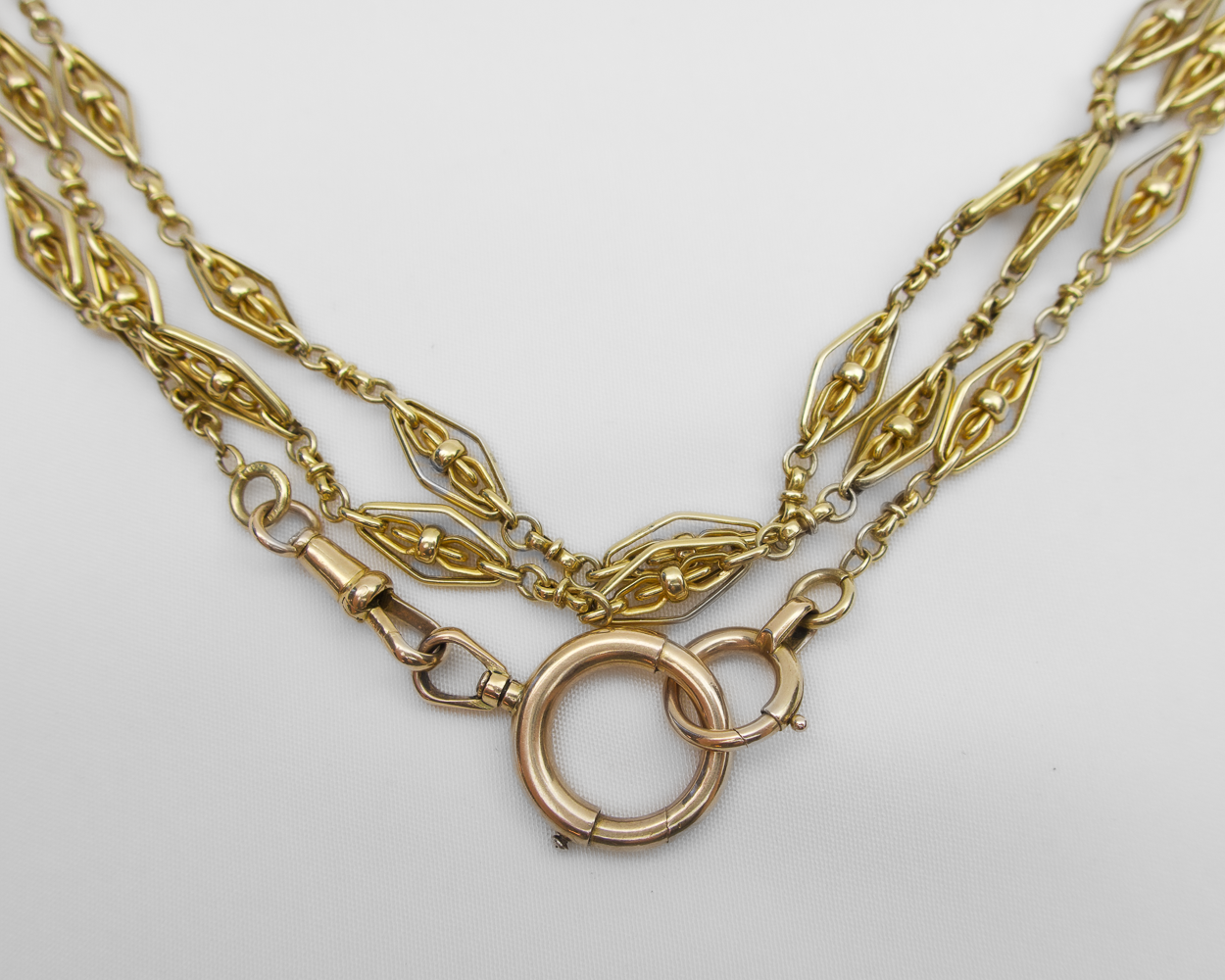 French Victorian 18KT Long Chain