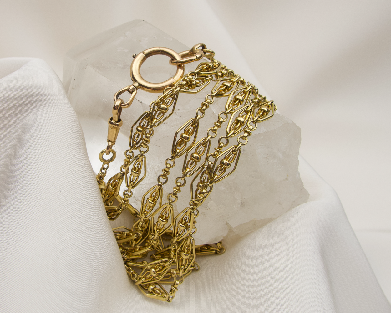 French Victorian 18KT Long Chain