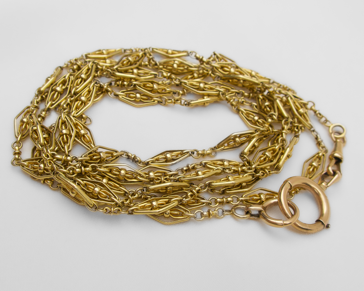 French Victorian 18KT Long Chain