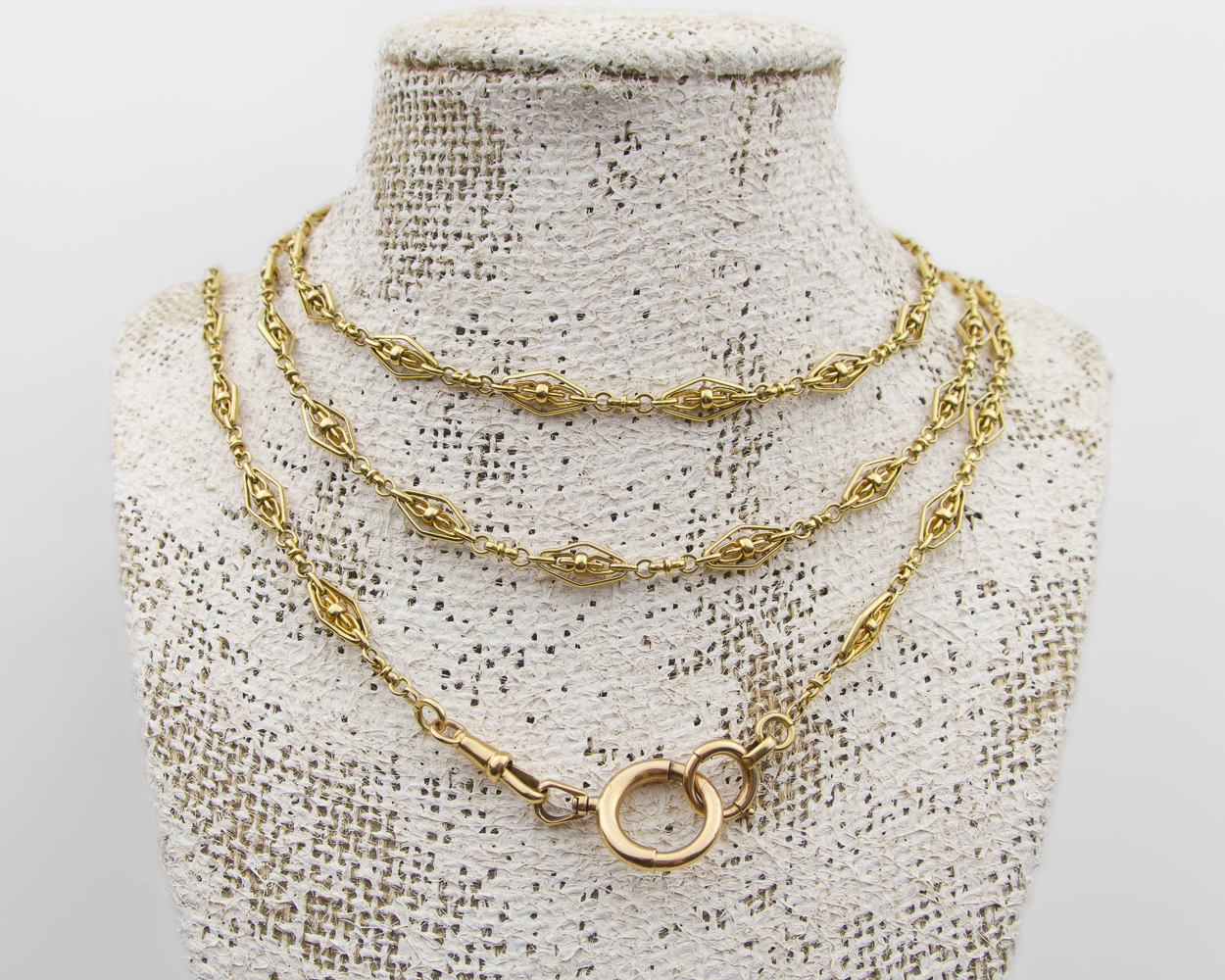 French Victorian 18KT Long Chain