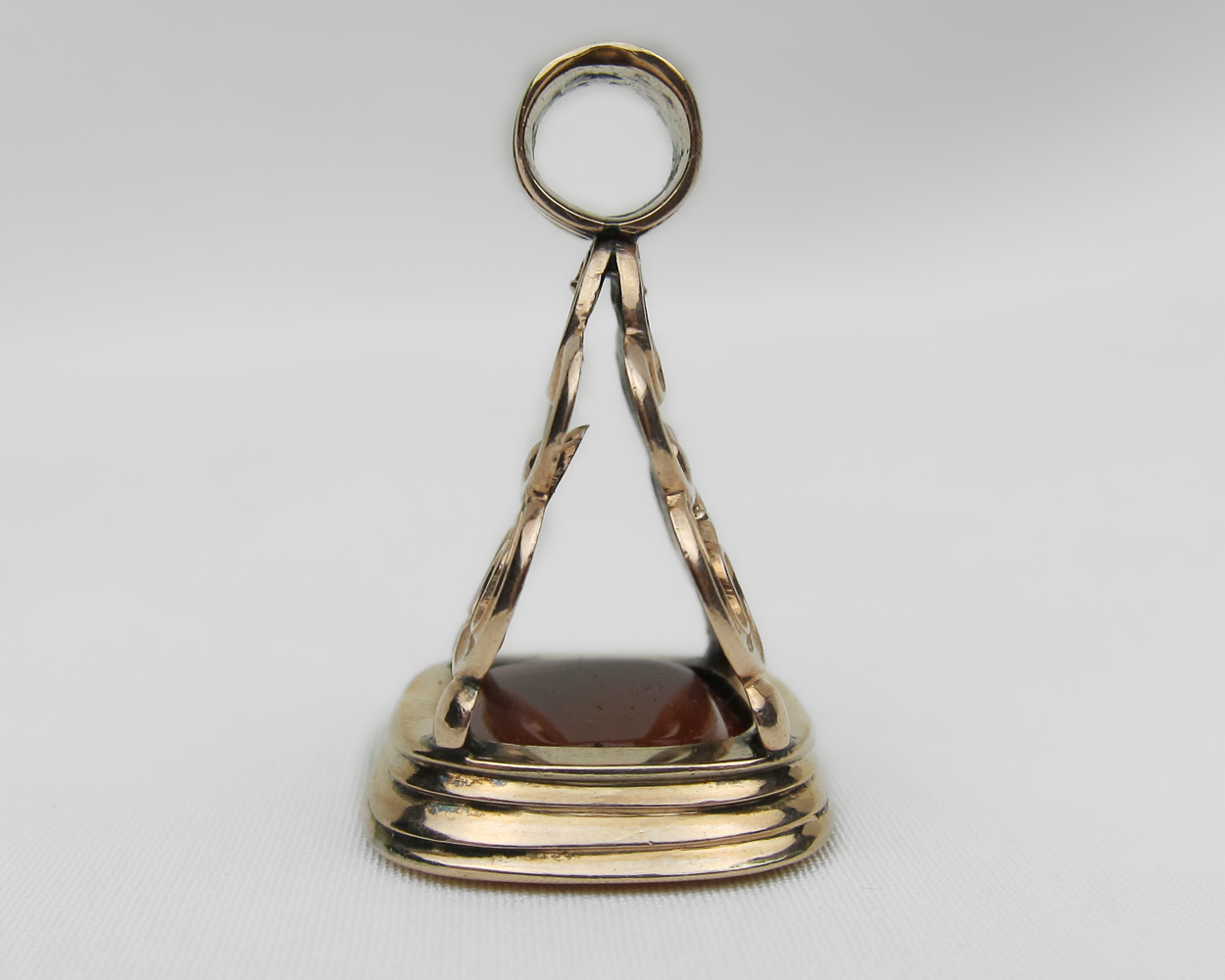 Georgian 9KT Rose Gold Carnelian Fob