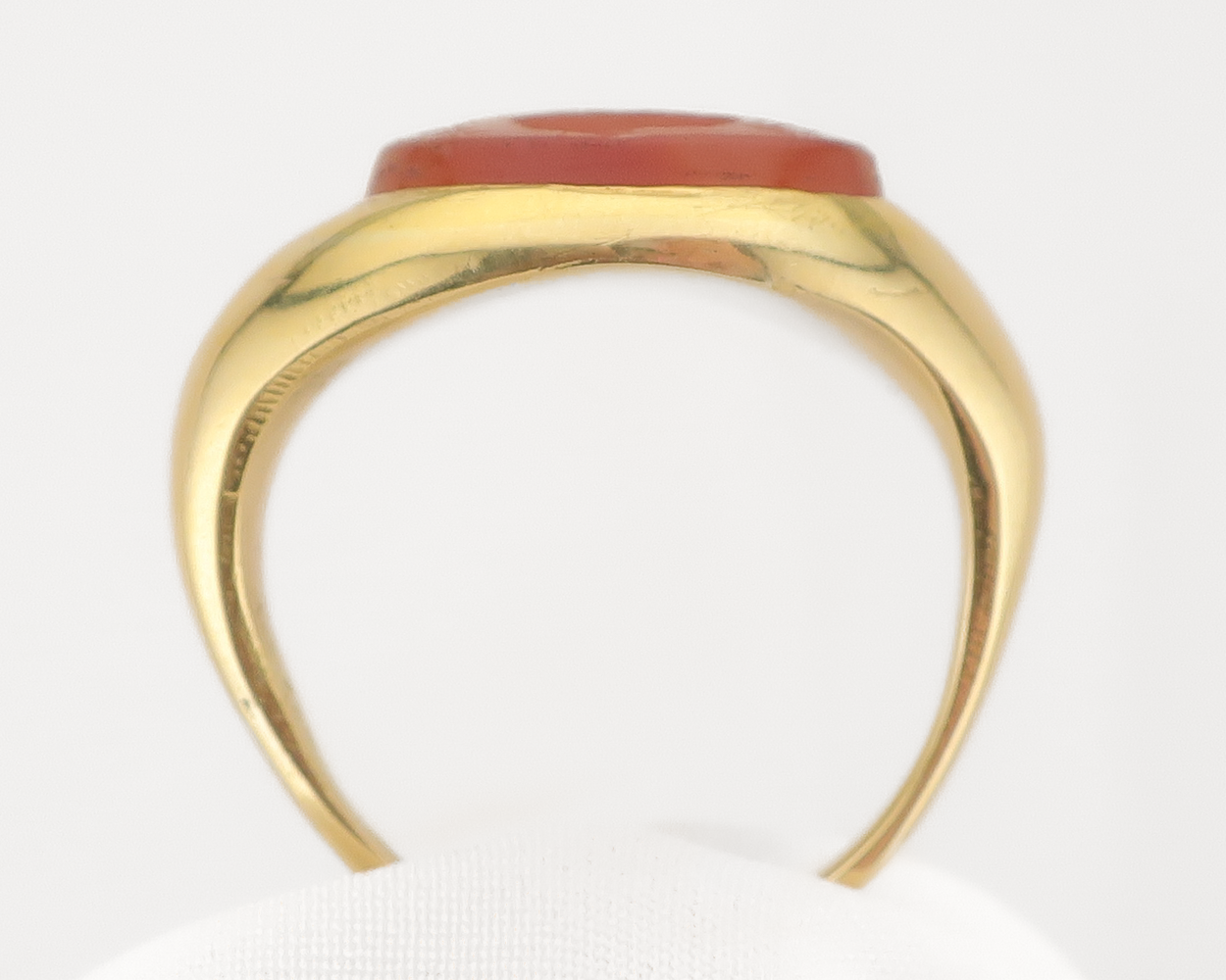 Victorian Carnelian Bird Intaglio Signet Ring