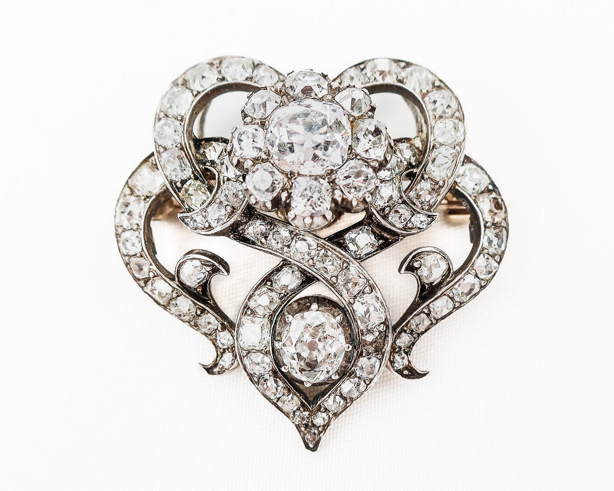 Circa 1860 Diamond Brooch