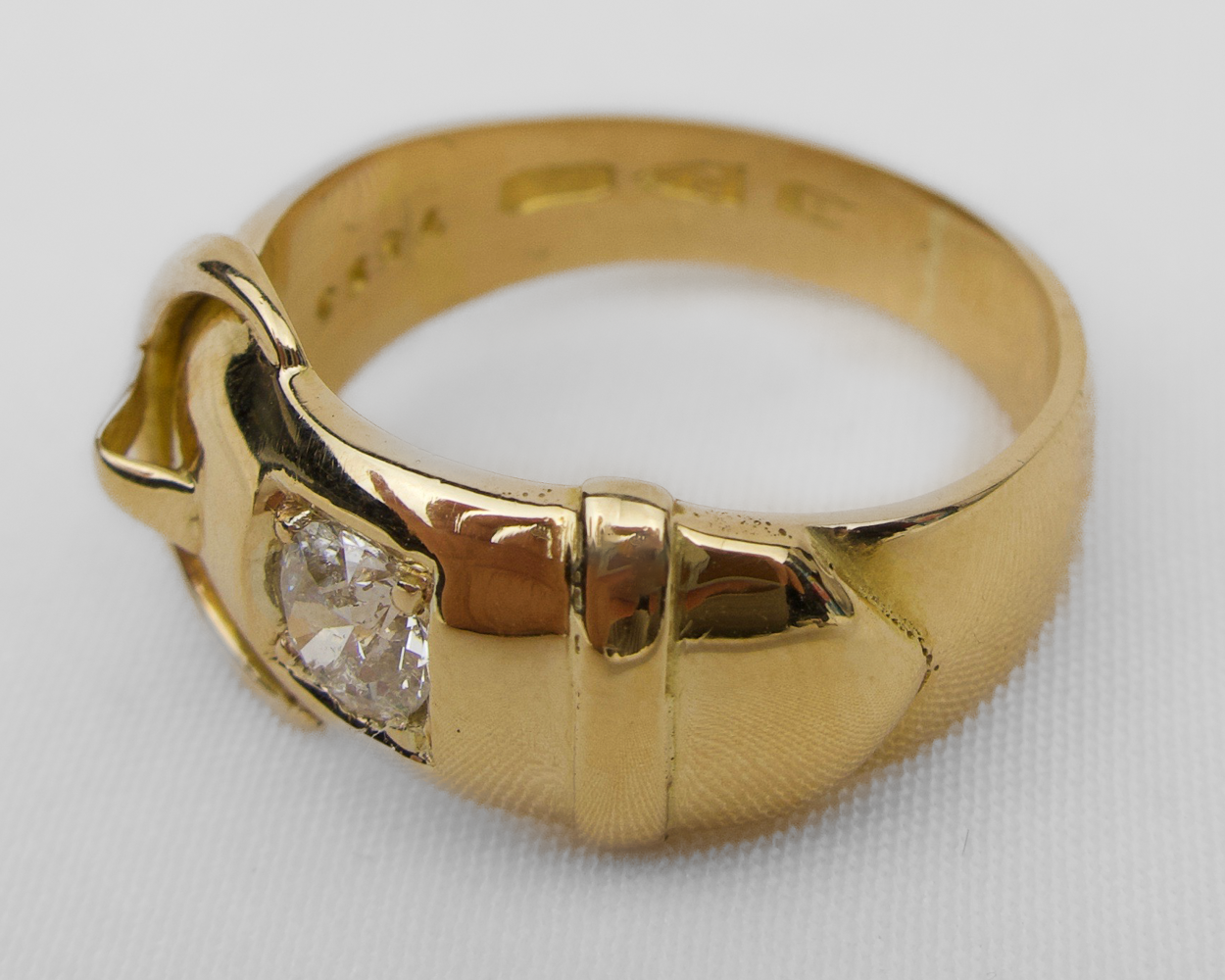 Edwardian English Diamond Buckle Band