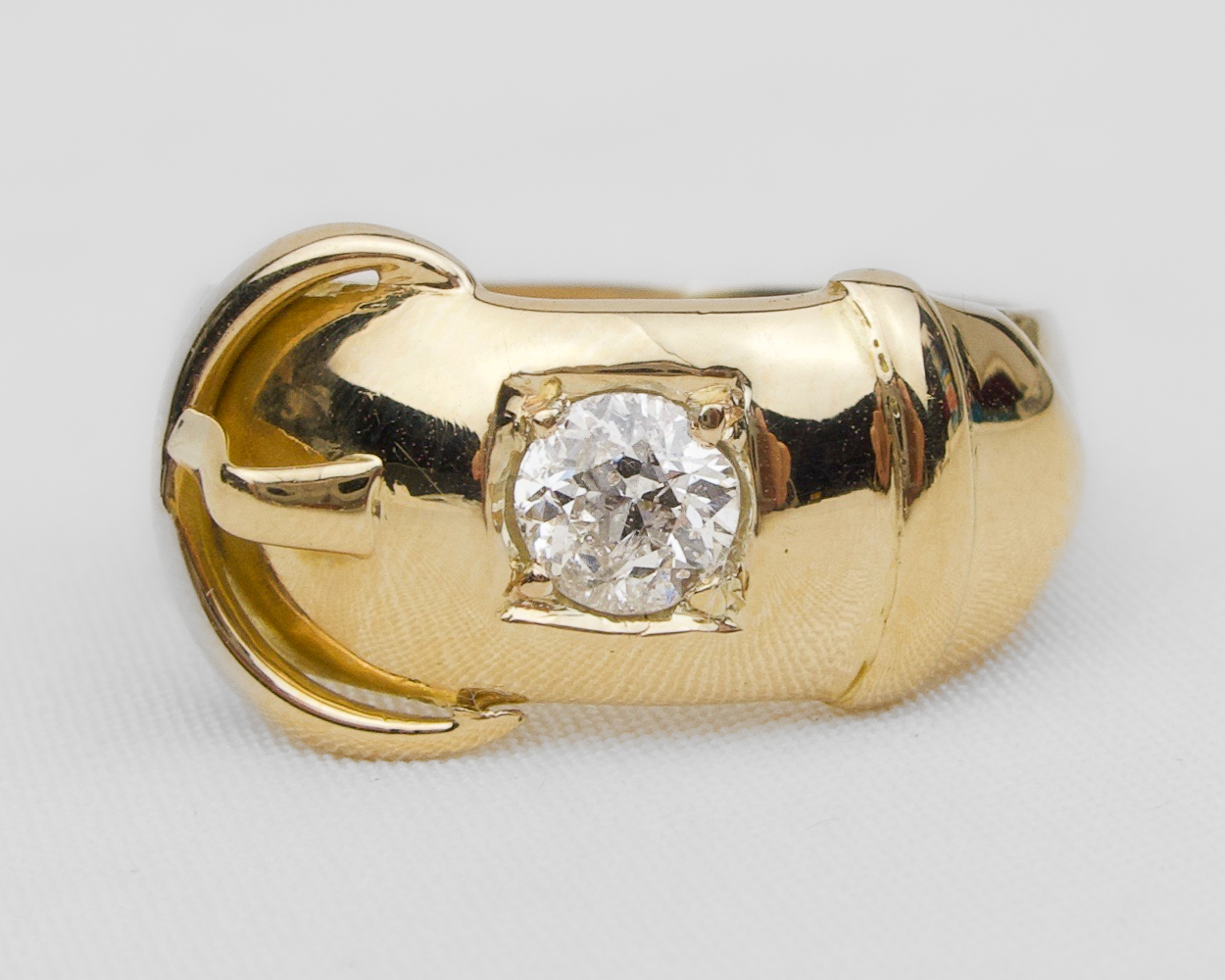 Edwardian English Diamond Buckle Band