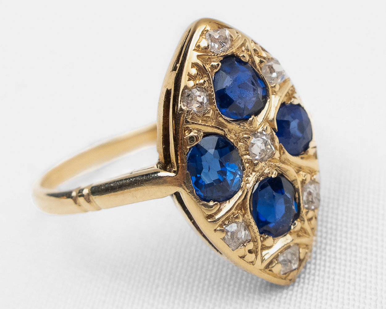 Victorian Sapphire & Diamond Ring