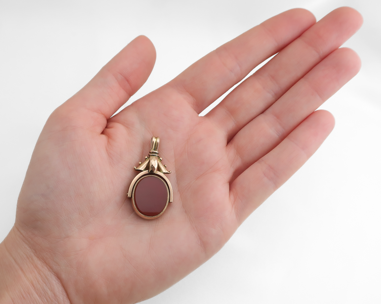 Victorian Bloodstone/Carnelian Double-Sided Fob