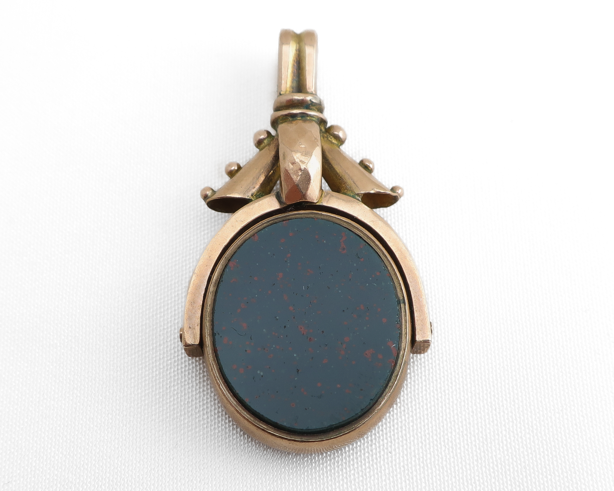 Victorian Bloodstone/Carnelian Double-Sided Fob