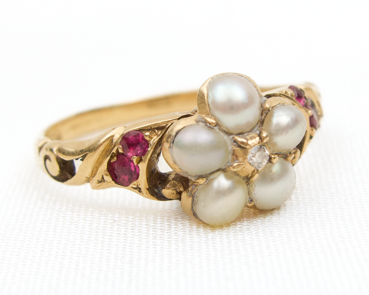 Vintage Tourmaline and Seed Pearl Ring – William Williams Rare Jewels