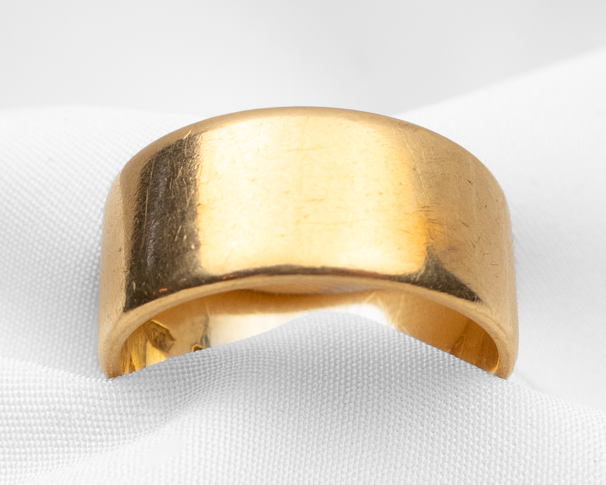 Art Deco 18KT Wide Gold Band
