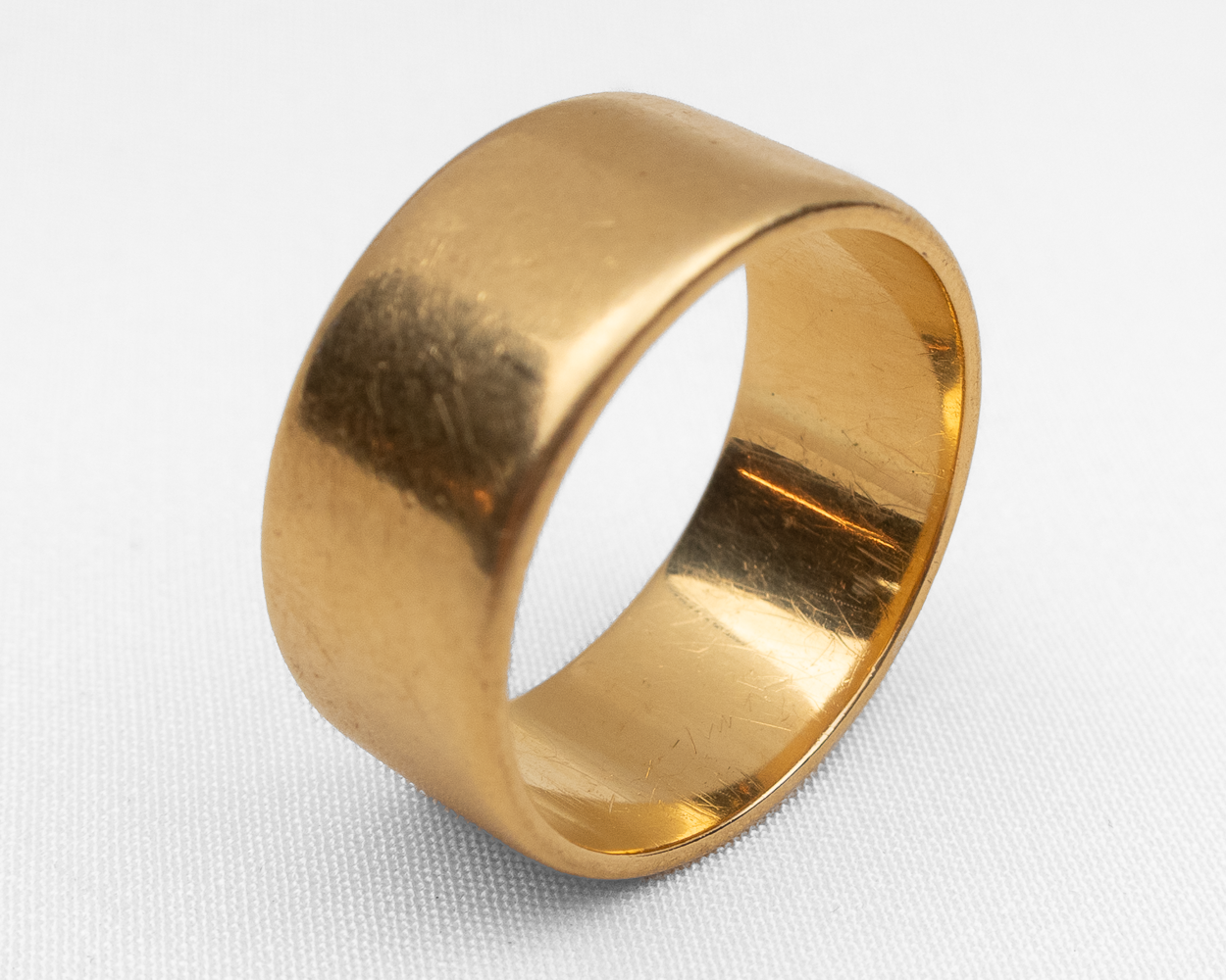 Art Deco 18KT Wide Gold Band