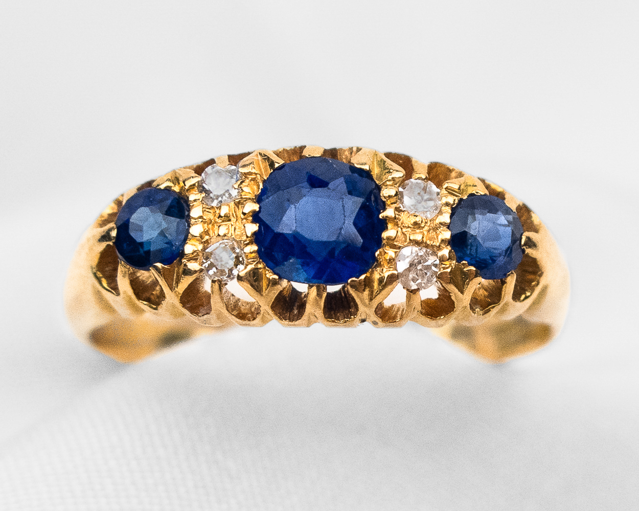 Victorian Sapphire & Diamond Ring