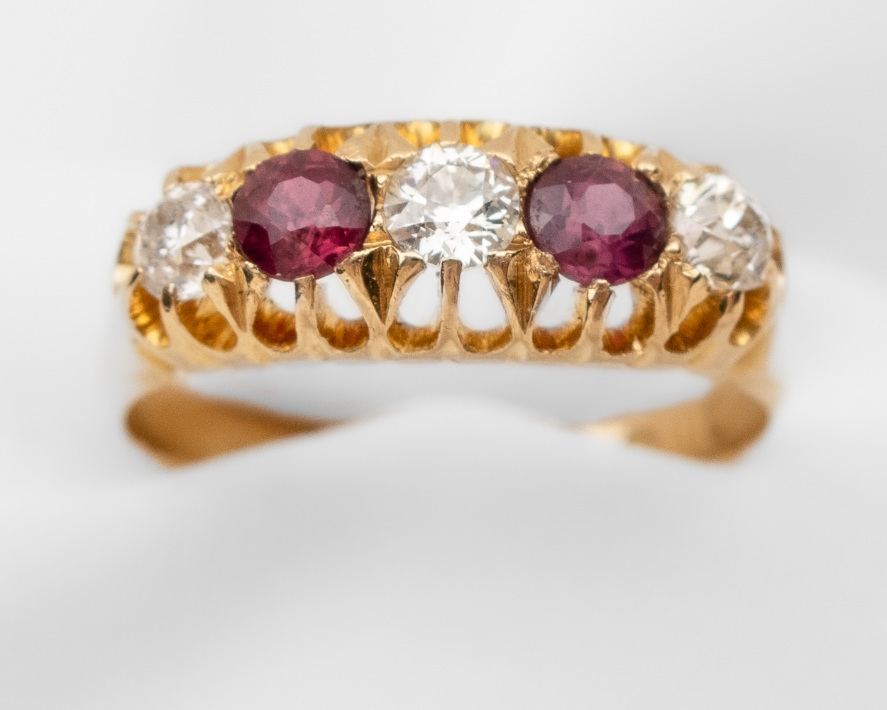 Edwardian Ruby & Diamond Ring