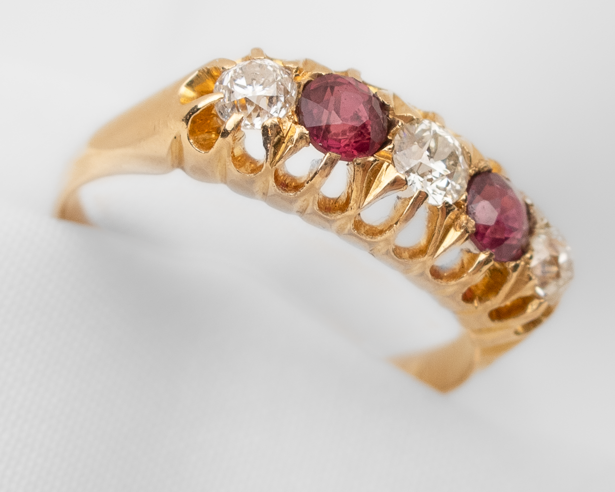 Edwardian Ruby & Diamond Ring