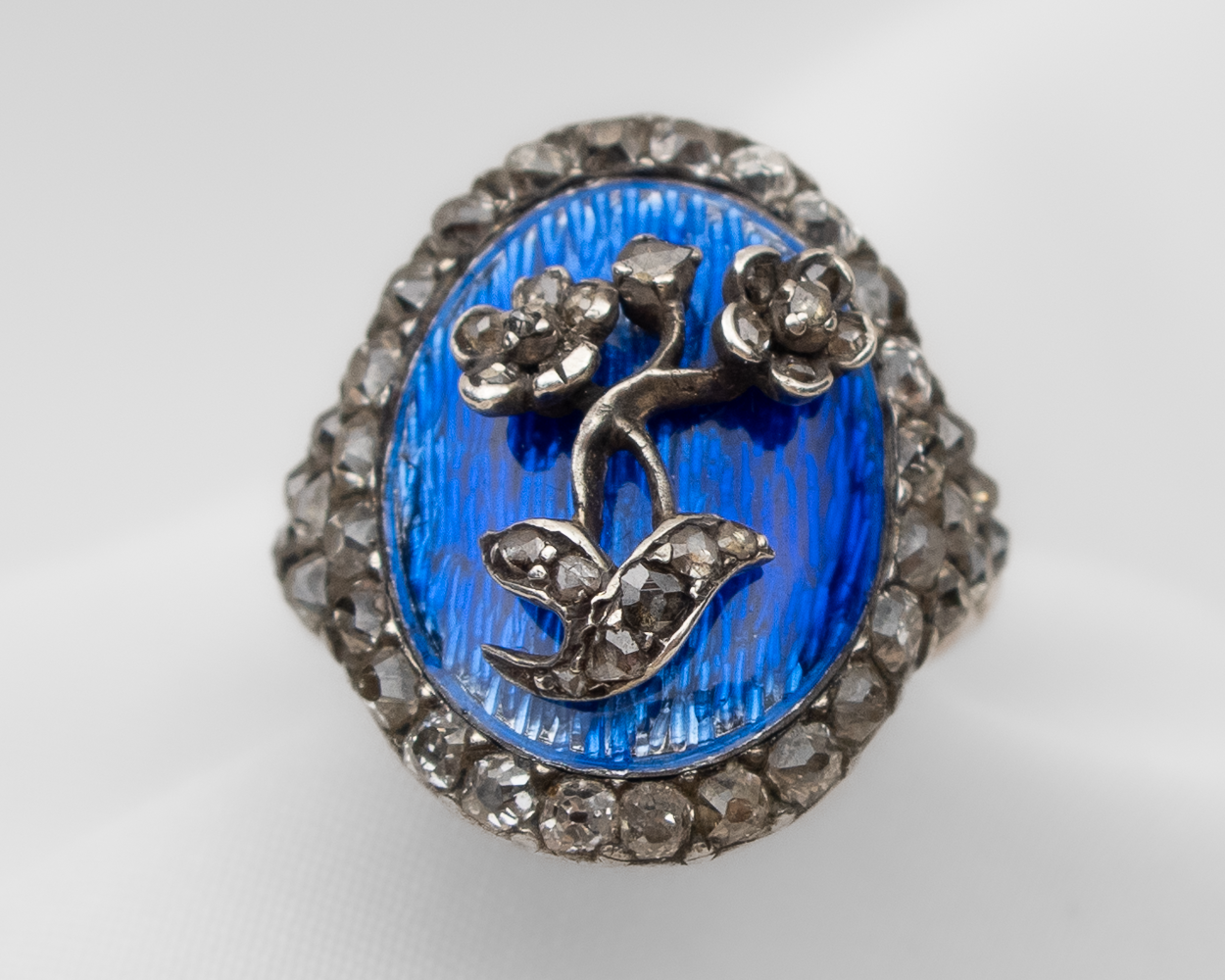 Early-Victorian Enamel & Diamond Ring