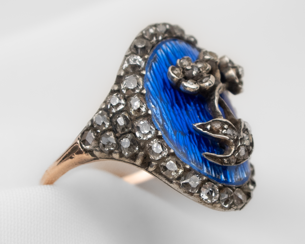 Early-Victorian Enamel & Diamond Ring