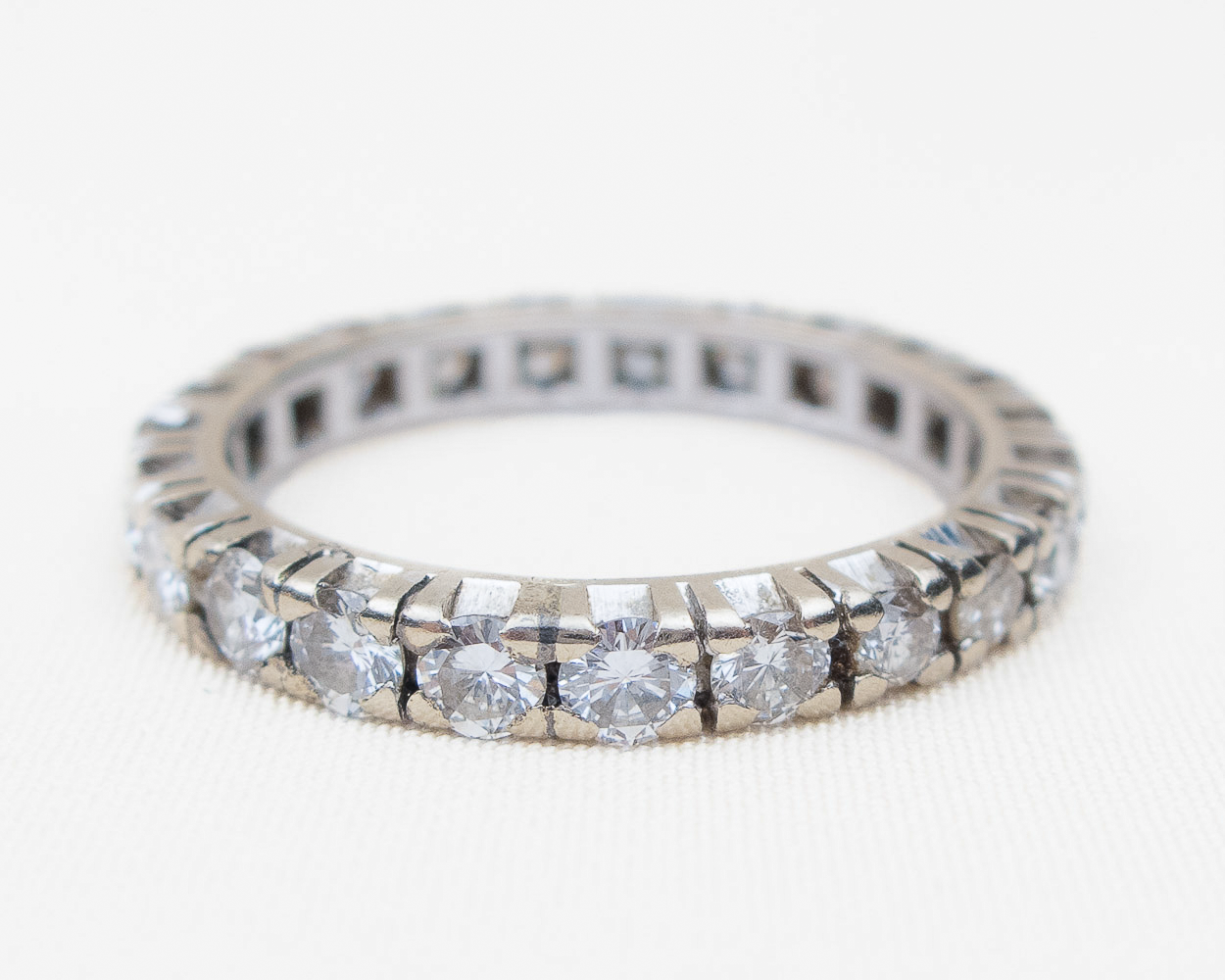 Retro-Era French Diamond Eternity Band