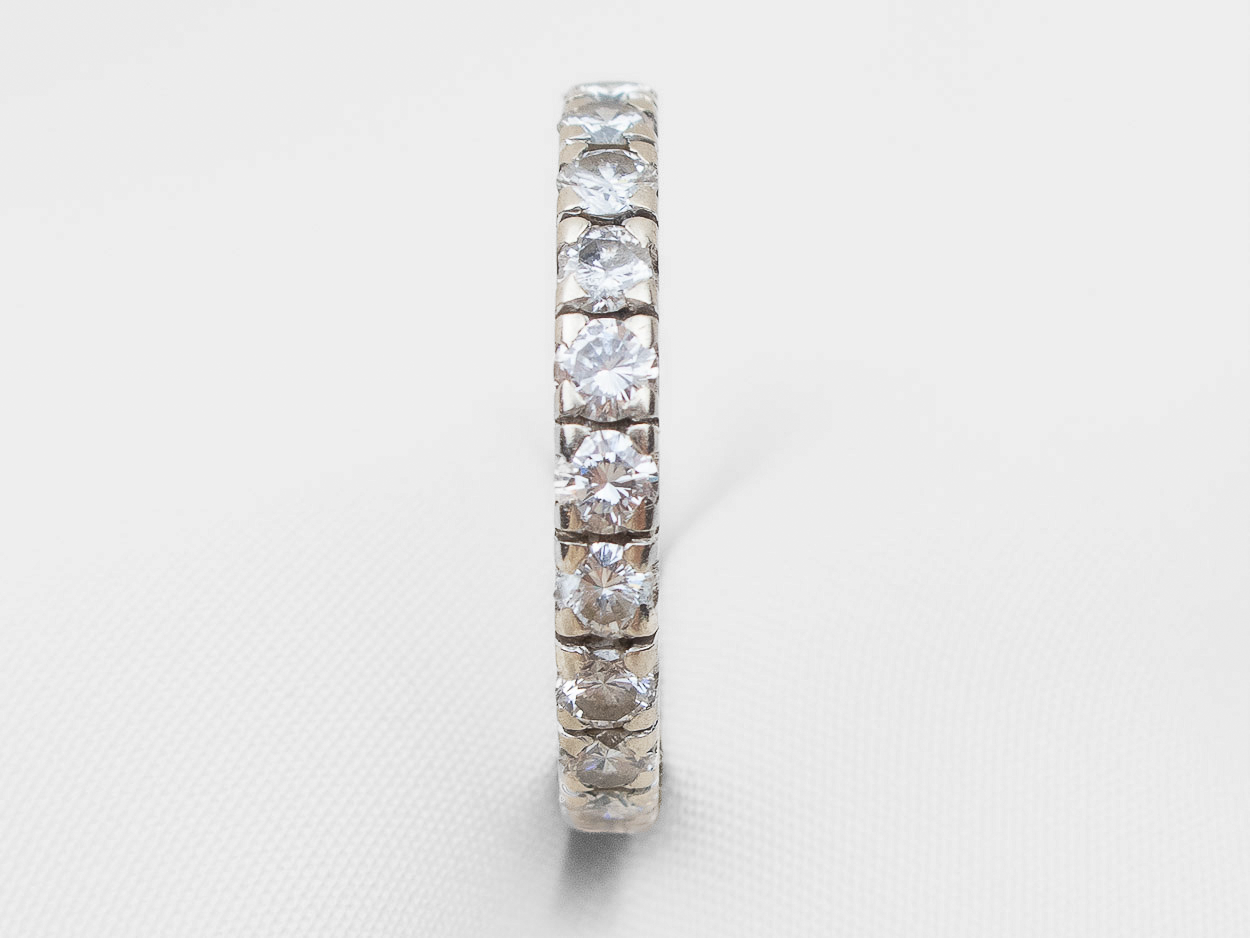 Retro-Era French Diamond Eternity Band