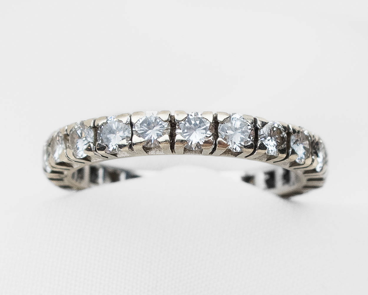 Retro-Era French Diamond Eternity Band