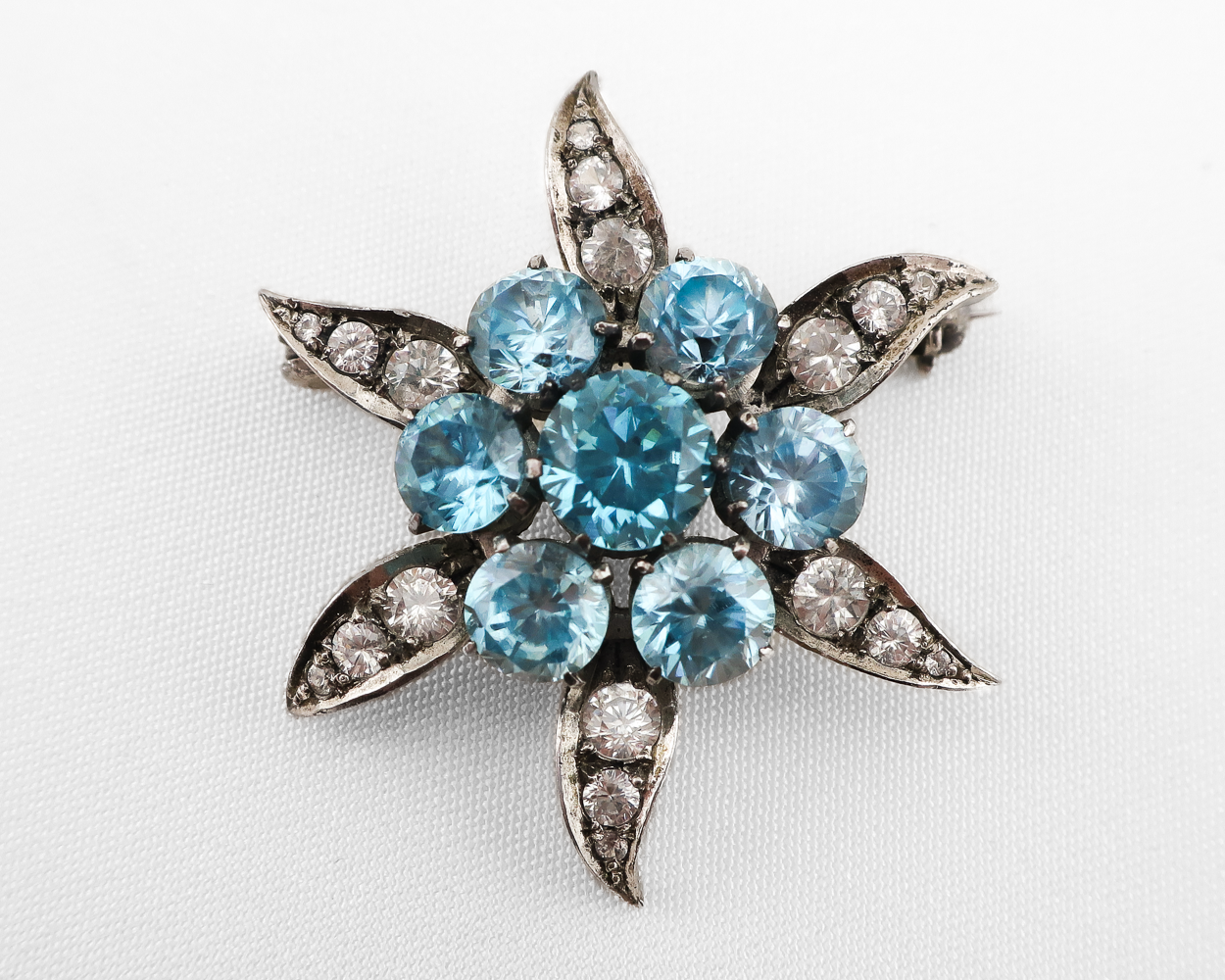 Edwardian Paste & Zircon Brooch