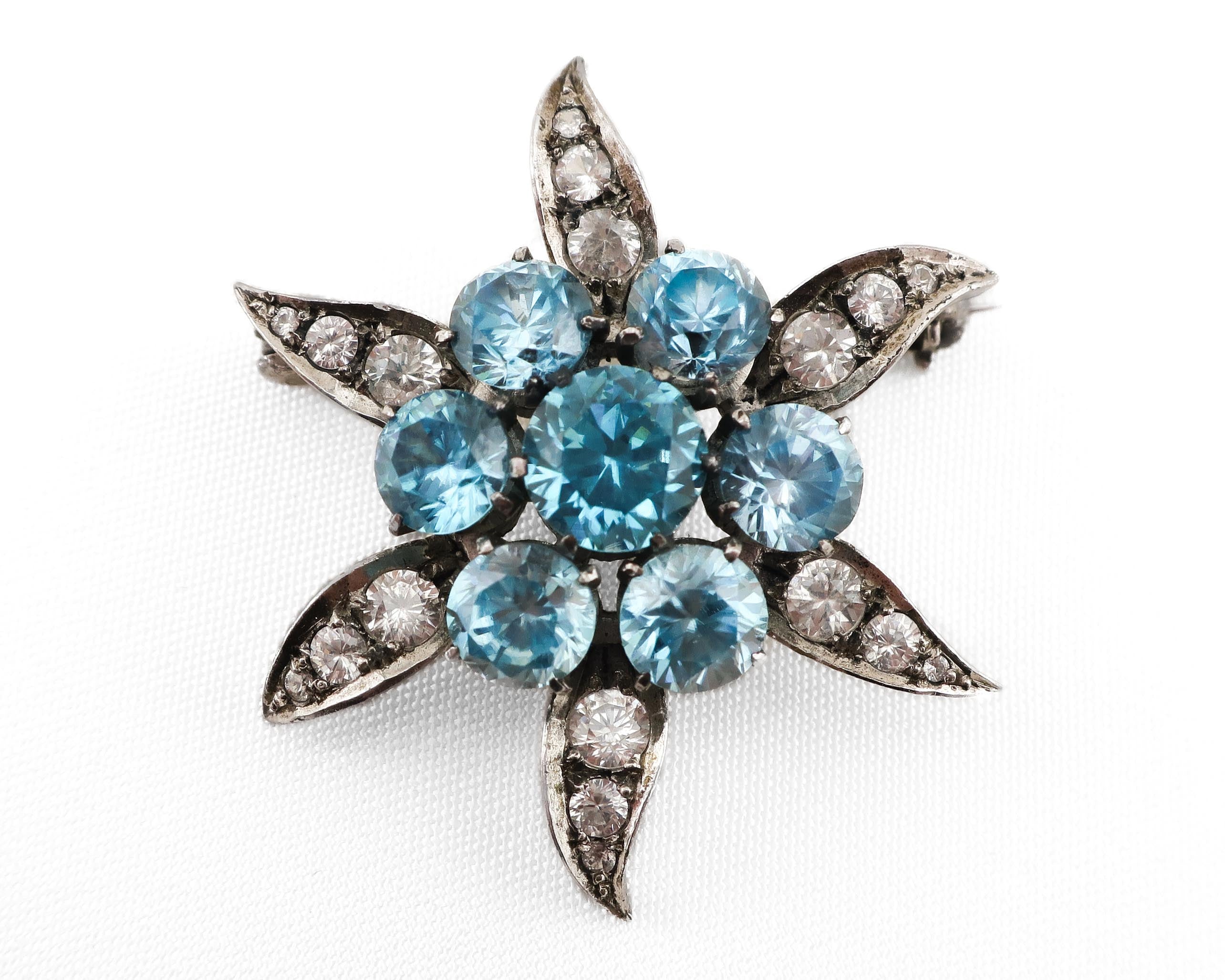Edwardian Paste & Zircon Brooch