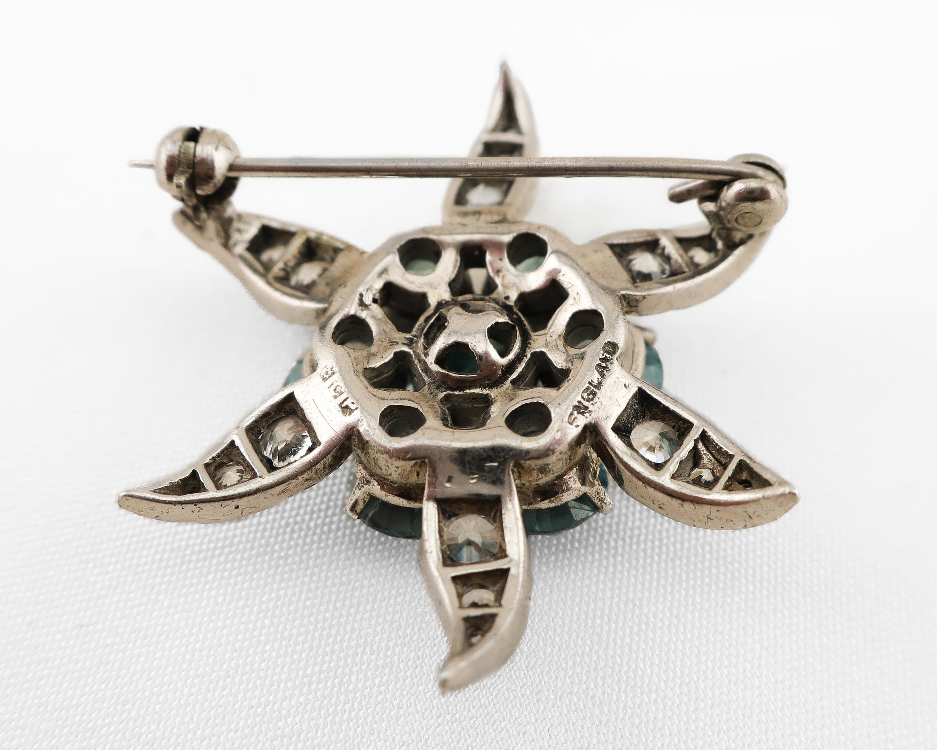 Edwardian Paste & Zircon Brooch