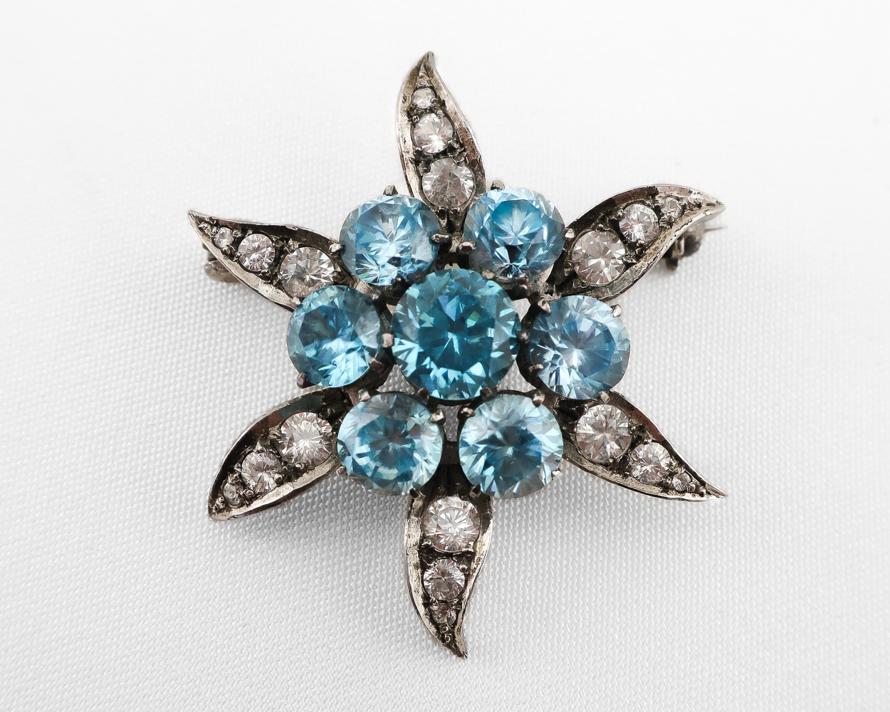 Edwardian Paste & Zircon Brooch