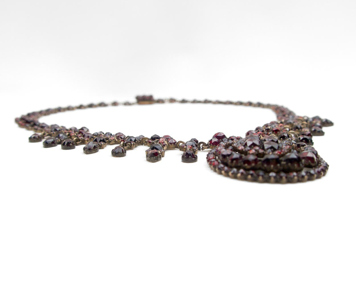 Circa 1880 Victorian Bohemian Garnet Necklace