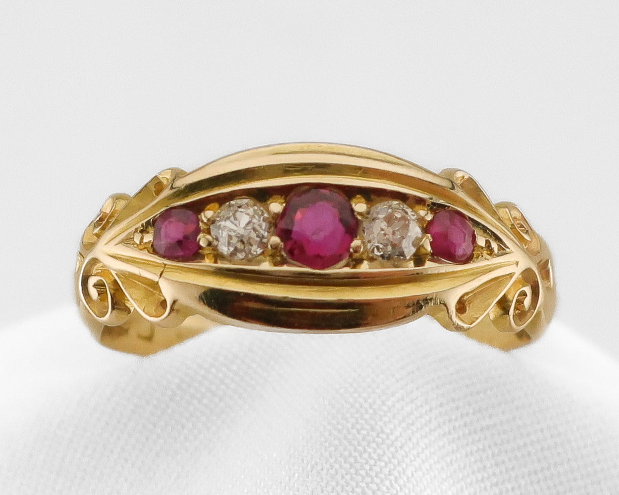 Edwardian Ruby & Diamond Ring