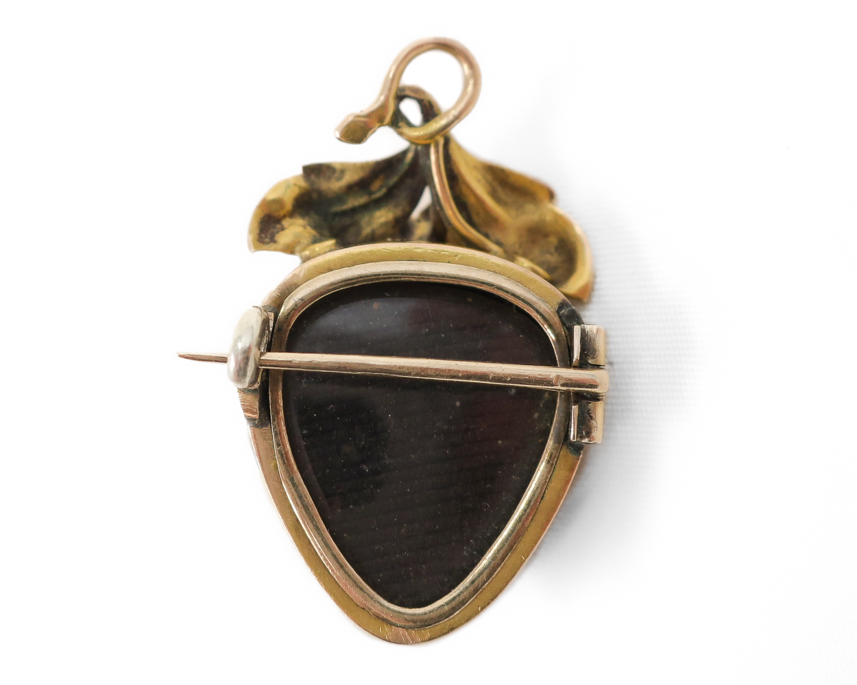 Victorian Garnet Memorial Brooch / Pendant