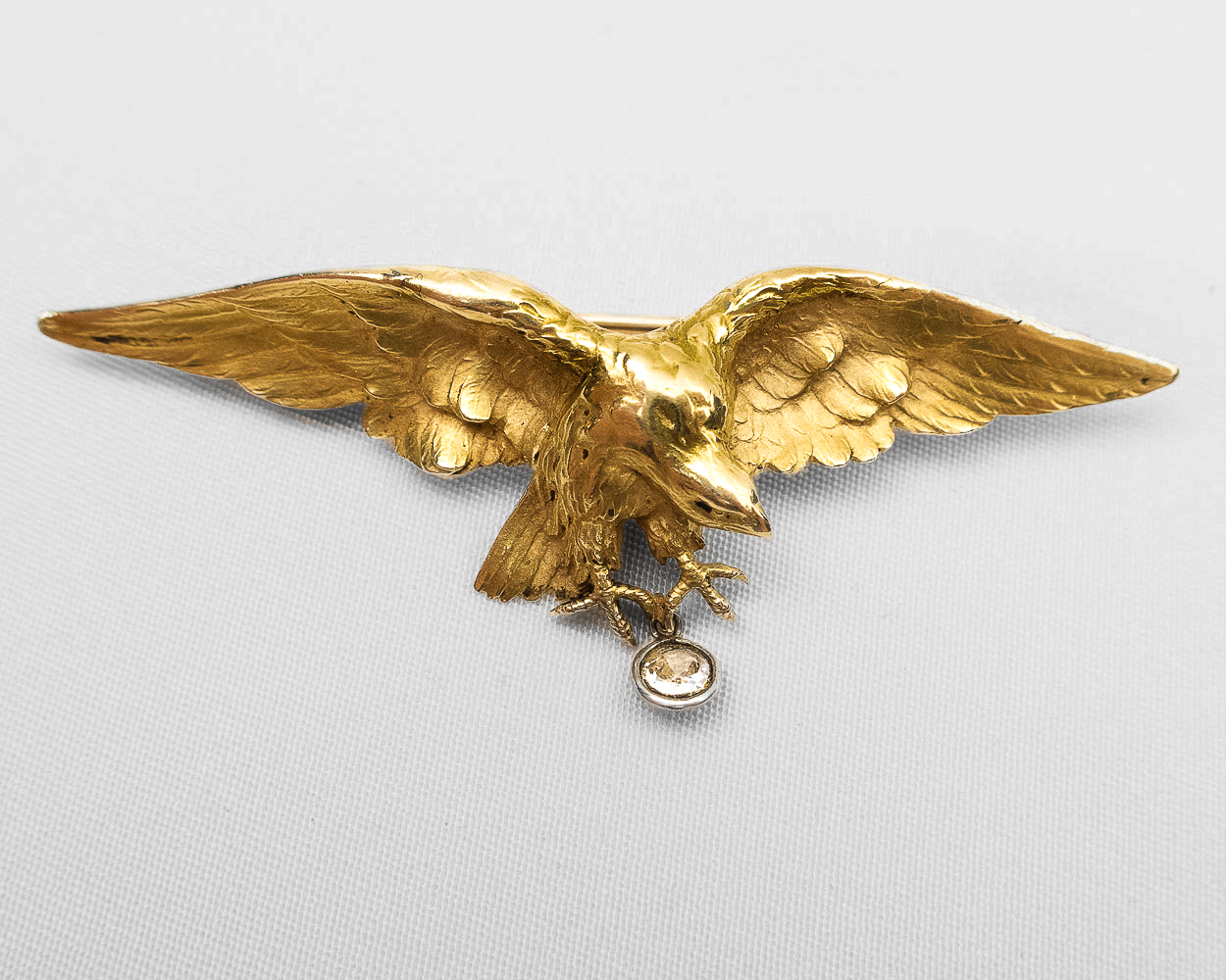 Victorian 18KT Eagle Brooch