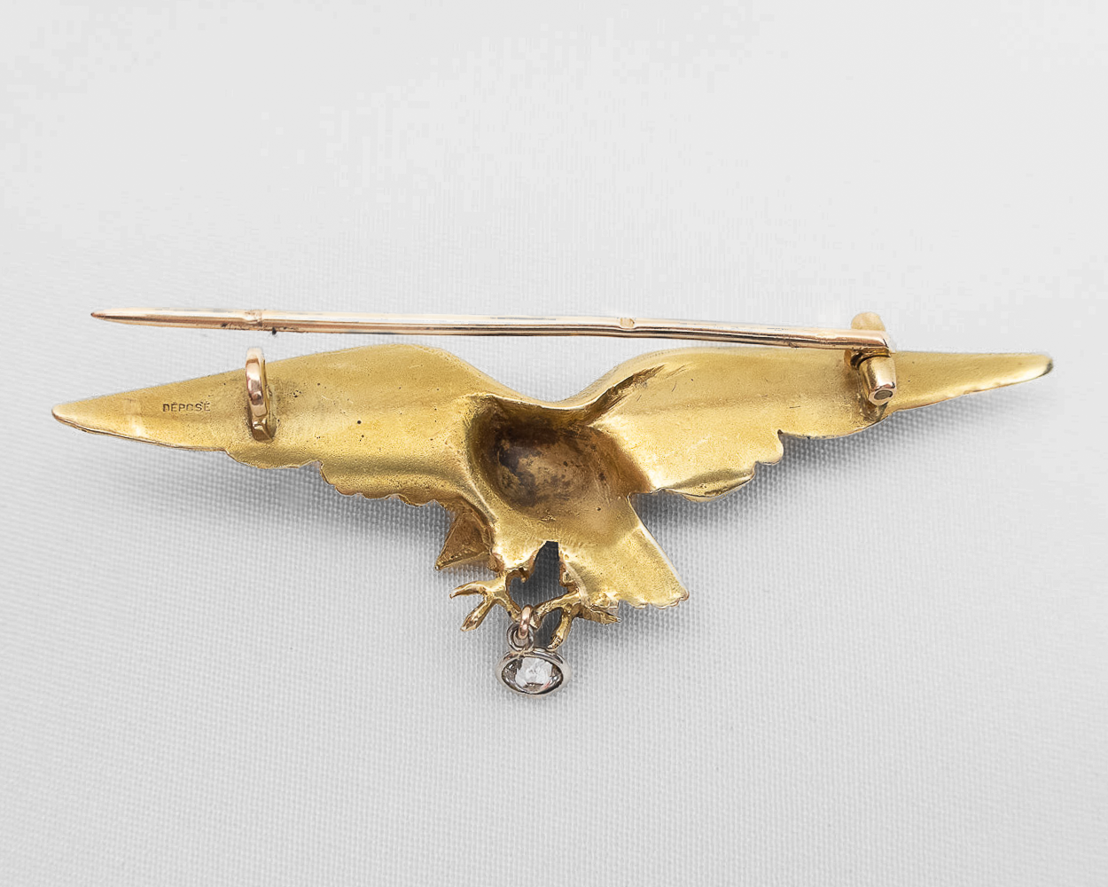 Victorian 18KT Eagle Brooch