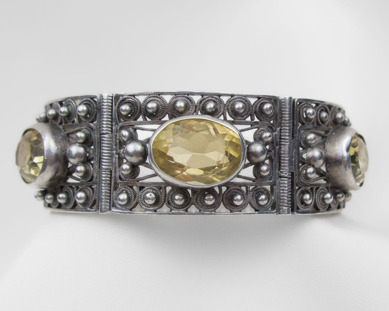 Art Nouveau Danish Citrine Bracelet