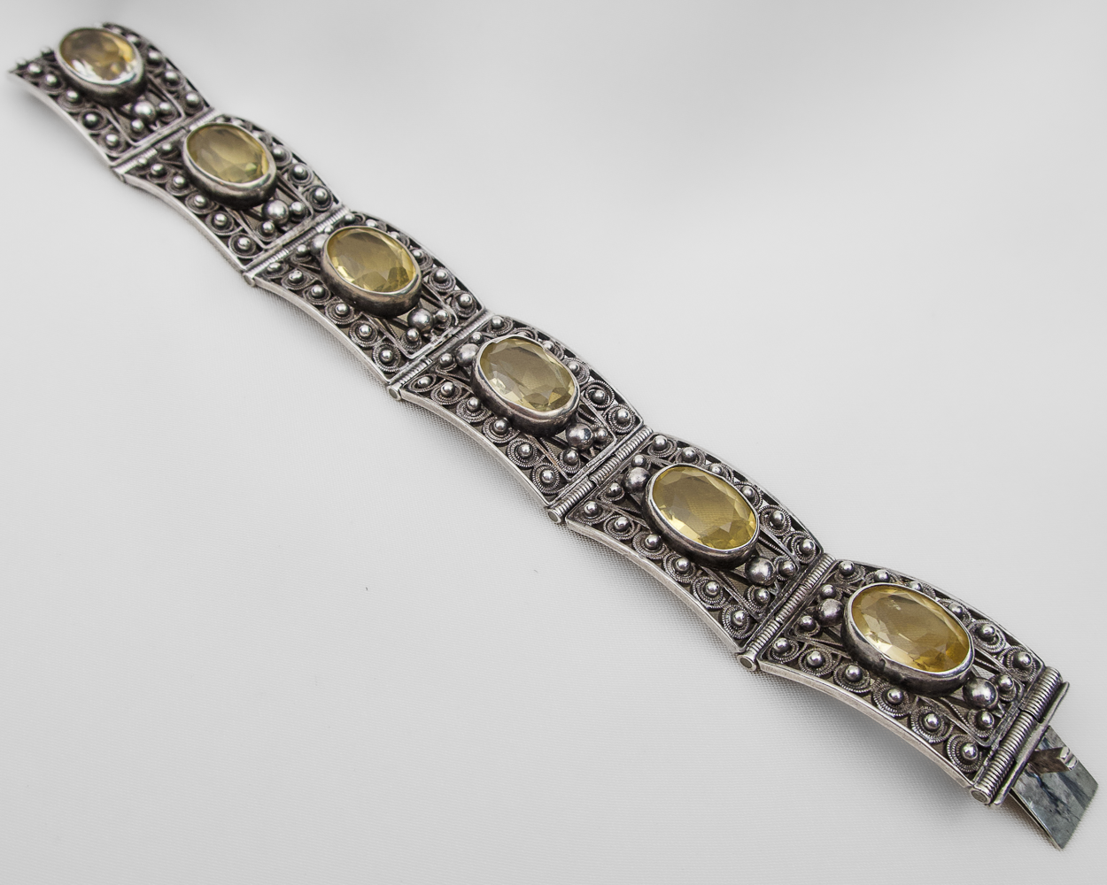 Art Nouveau Danish Citrine Bracelet