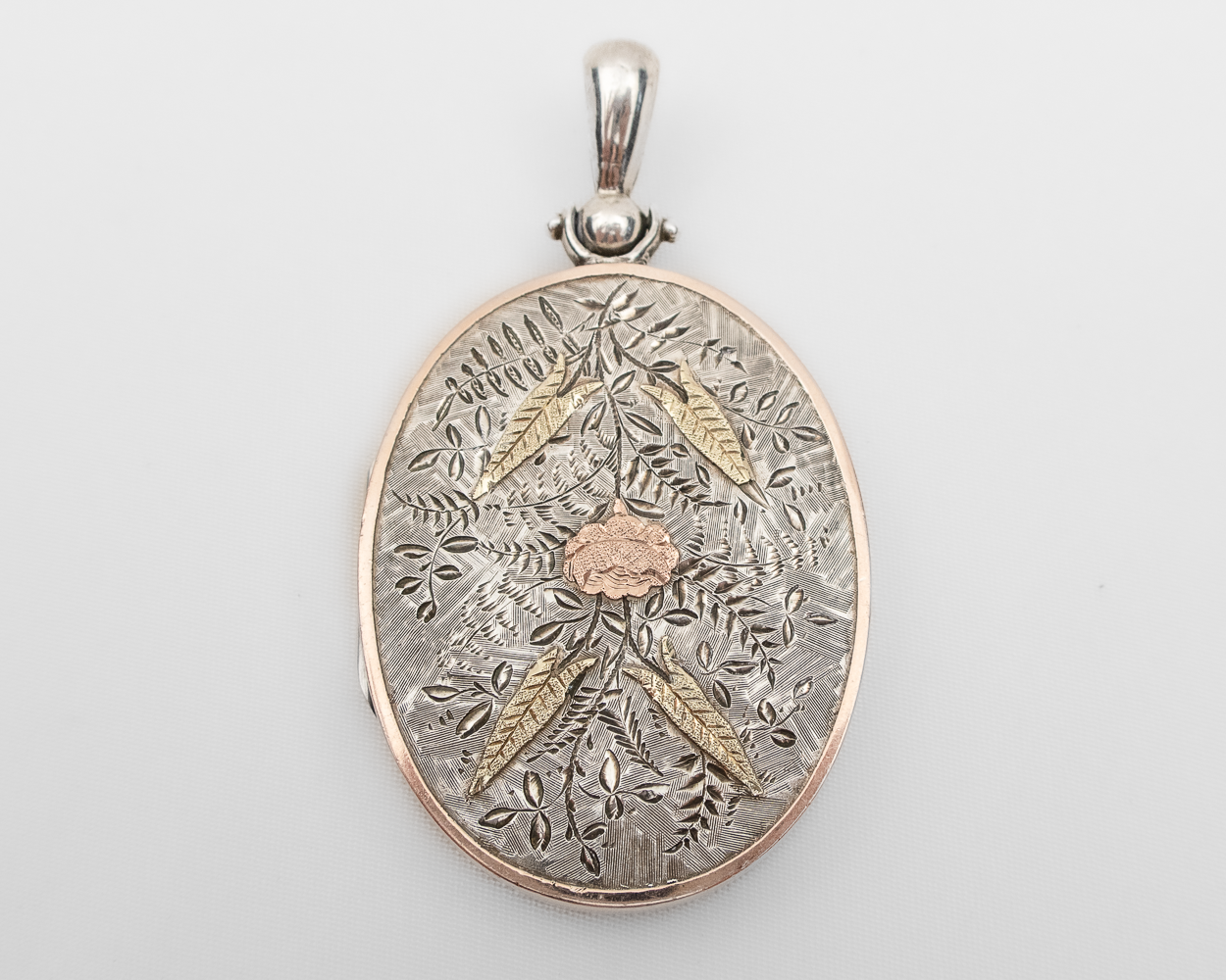 Victorian Silver Engraved Locket